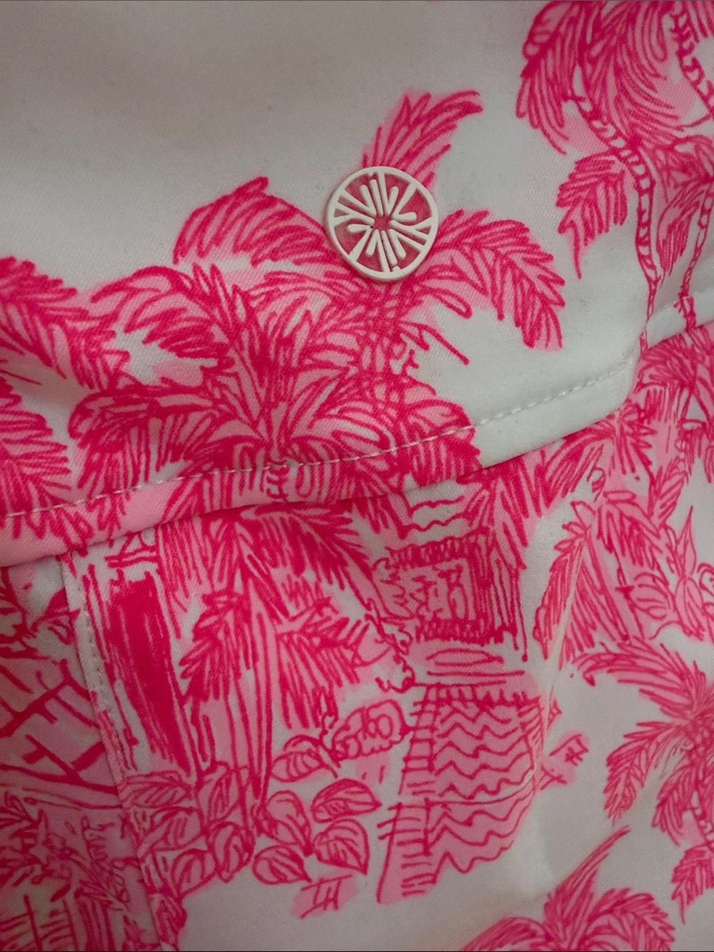 Lilly Pulitzer Pink and White Mini Skirt - Picture 2 of 5
